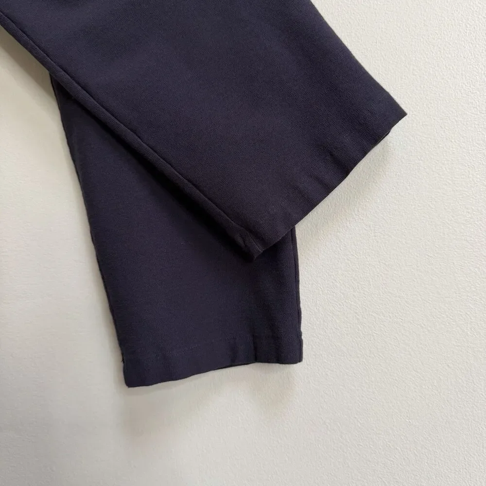 Eileen Fisher Black Mid Rise Slim Cropped Ankle Pants Size XL